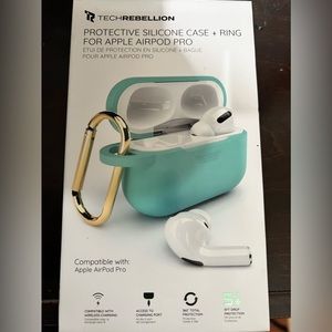 SOLD Air pods pro case blue green